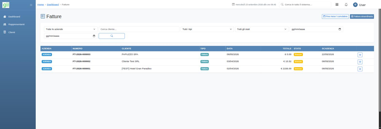 Fatture di vendita in giiSoftware