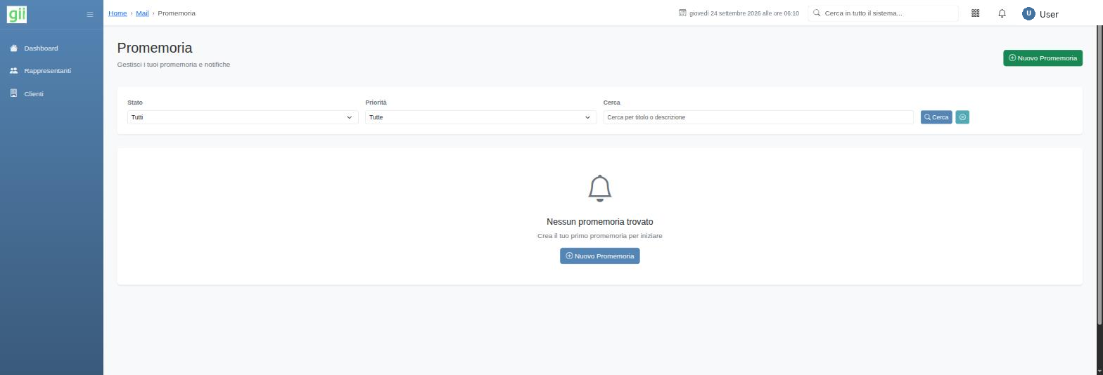 Promemoria in giiSoftware